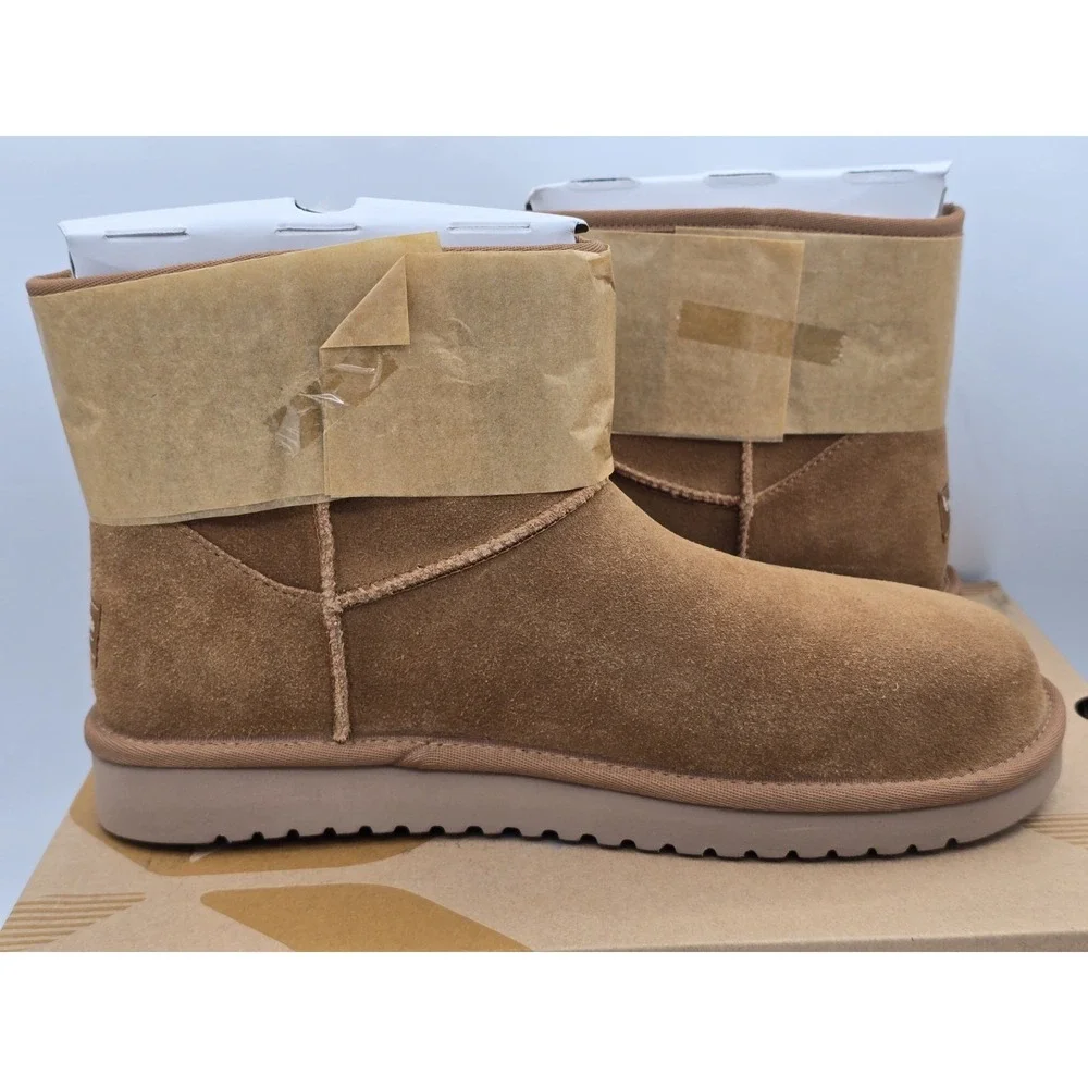 Koolaburra by UGG Women's Victoria Mini Fashion Boot Size 10 - Chesnut‎ NEW